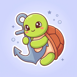 Âncora, a tartaruga mascote